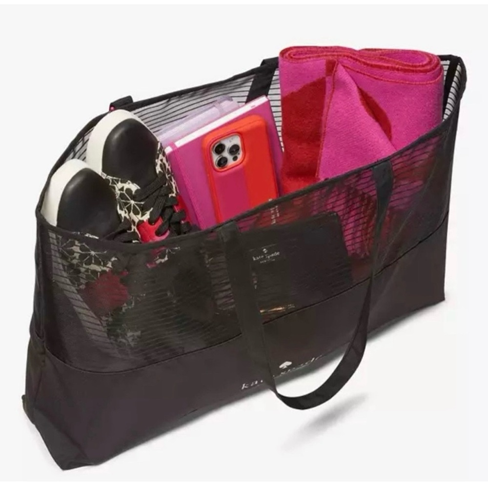 Kate Spade Reusable Shopper Tote Black New with Tags